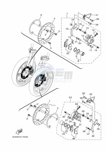 GPD125-A NMAX 125 (BV3D) drawing HANDLE SWITCH & LEVER