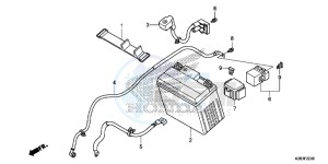 CRF125FE CRF125F Europe Direct - (ED) drawing BATTERY