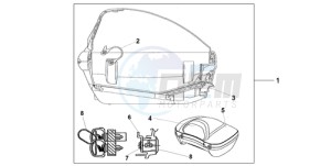 FJS400D9 Europe Direct - (ED) drawing TOP BOX 40L COSMIC BLACK