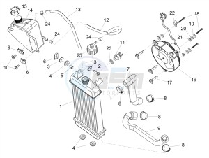 SX 125 E4 (EMEA) drawing Cooling system