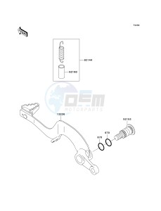 KX 250 R (R6F-R7F) R6F drawing BRAKE PEDAL