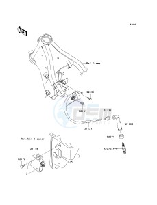 KLX 250 T [KLX250S] (T8F) T9F drawing IGNITION SYSTEM