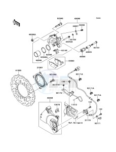 Z750R ABS ZR750PCF UF (UK FA) XX (EU ME A(FRICA) drawing Rear Brake