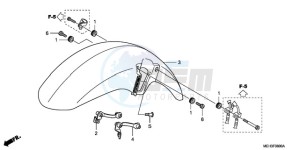 NSA700A9 KO / MME drawing FRONT FENDER