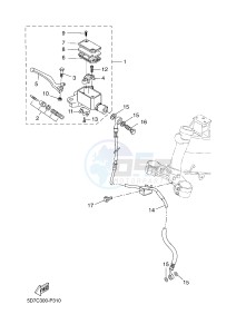 MT125 MT-125 (5D7L 5D7L 5D7L 5D7L) drawing FRONT MASTER CYLINDER