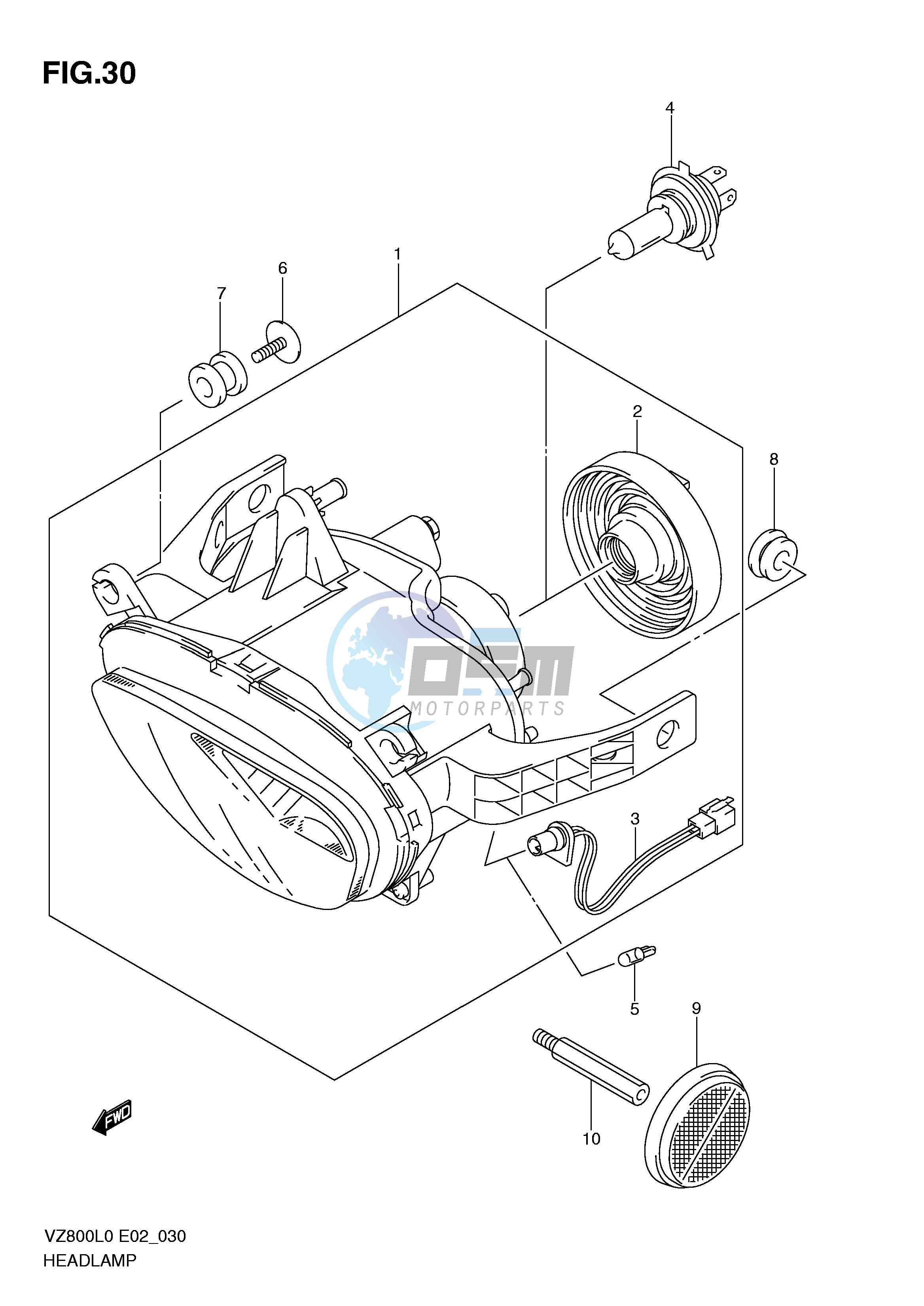 HEADLAMP ASSY