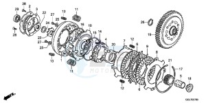 CRF50FD CRF50F Europe Direct - (ED) drawing CLUTCH