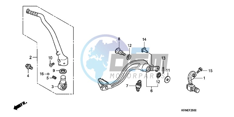 PEDAL/KICK STARTER ARM