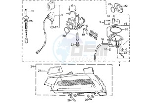 ST RAPIDO - 50 cc drawing CARBURETOR