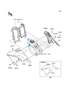 KX450F KX450D8F EU drawing Engine Shrouds