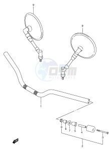 GSF1200 (E2) Bandit drawing HANDLEBAR