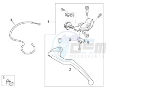 Tuono V4 1100 Factory USA-CND (NAFTA) (CND, USA) drawing Clutch lever