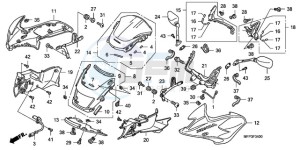 CB1300S9 Australia - (U / BCT MME TWO) drawing FR. COWL/SIDE COWL/WINDSC REEN