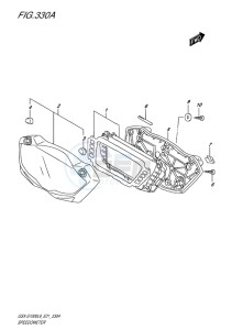 GSX-S 1000 drawing SPEEDOMETER (NON ABS)