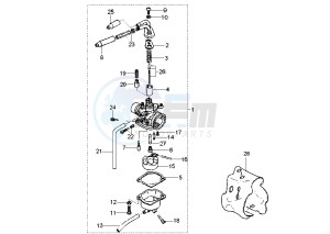 BW'S NEXT GENERATION 50 drawing CARBURETOR TK