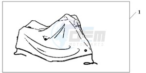 CBF600N9 France - (F / CMF) drawing BODY COVER XL HONDA LOGO