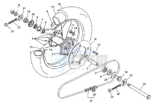 WR F 250 drawing REAR WHEEL