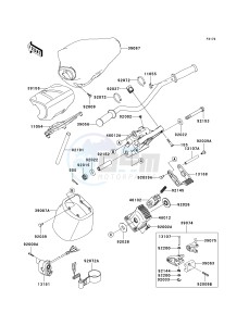 JT 1500 C [ULTRA LX] (C7F-C8F ) C8F drawing HANDLEBAR