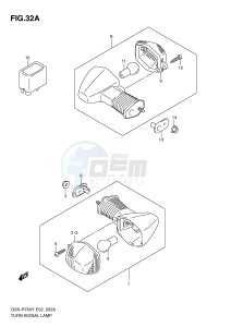 GSX-R750 (E2) drawing TURN SIGNAL LAMP (MODEL K2 K3)