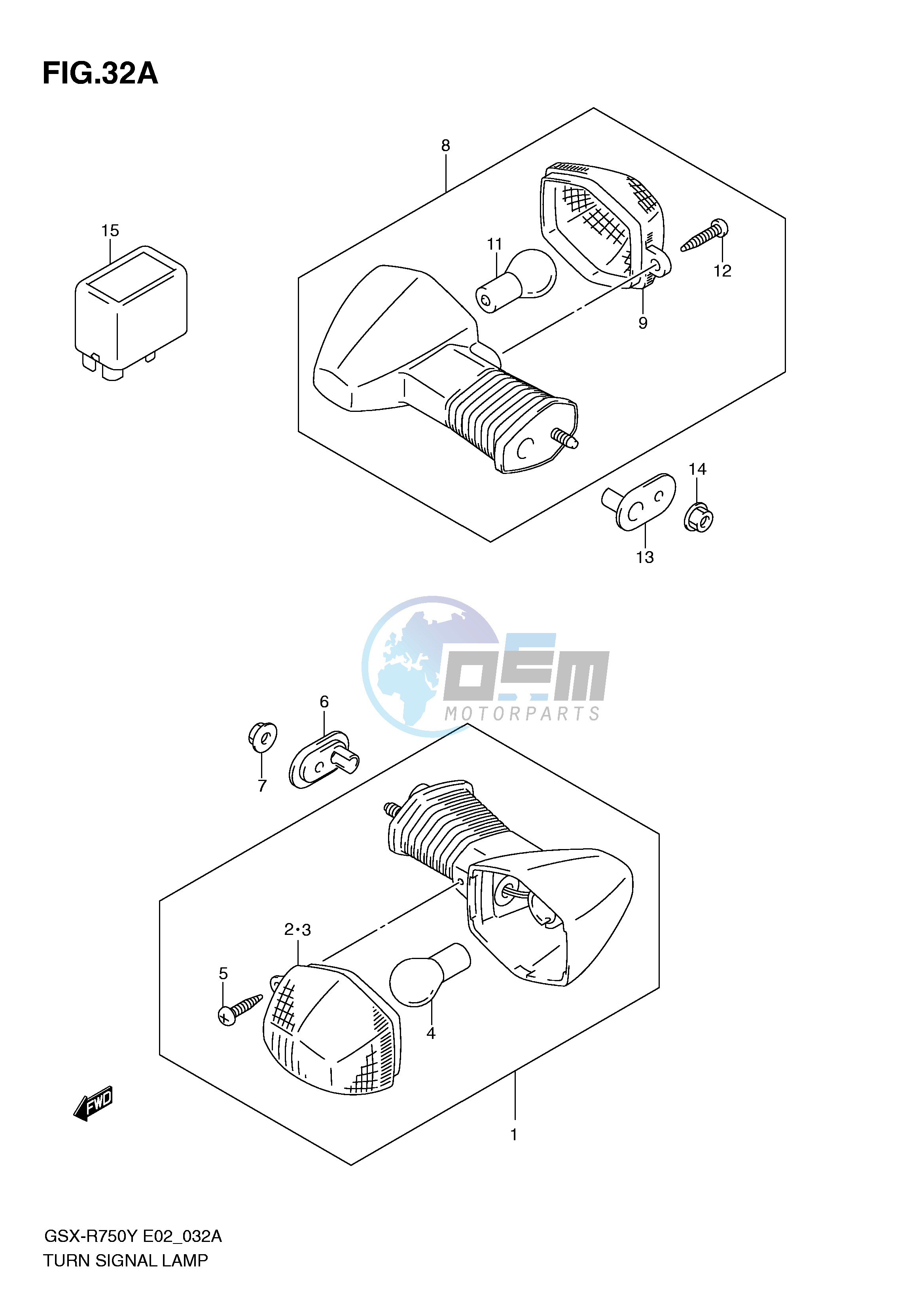 TURN SIGNAL LAMP (MODEL K2 K3)