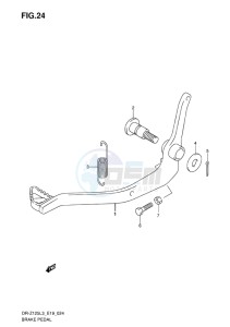 DR-Z125L EU drawing BRAKE PEDAL