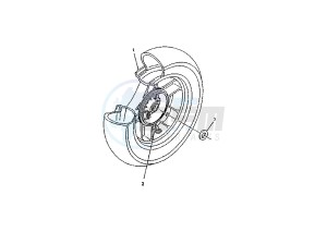 YP E MAJESTY 125 drawing REAR WHEEL