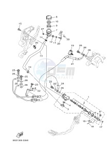 MTN850 MTN-850-A MT-09 ABS (BS2B) drawing REAR MASTER CYLINDER