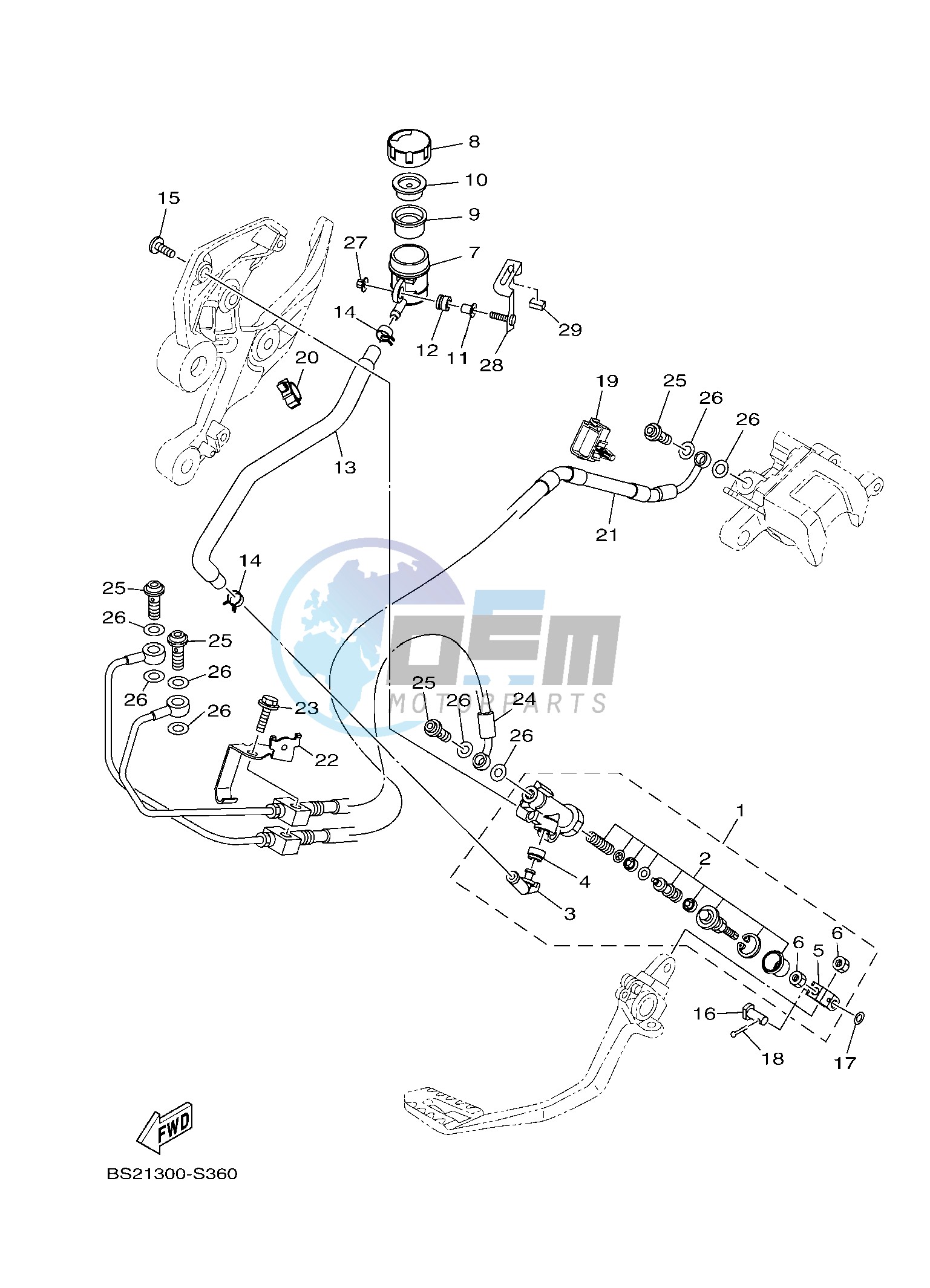 REAR MASTER CYLINDER