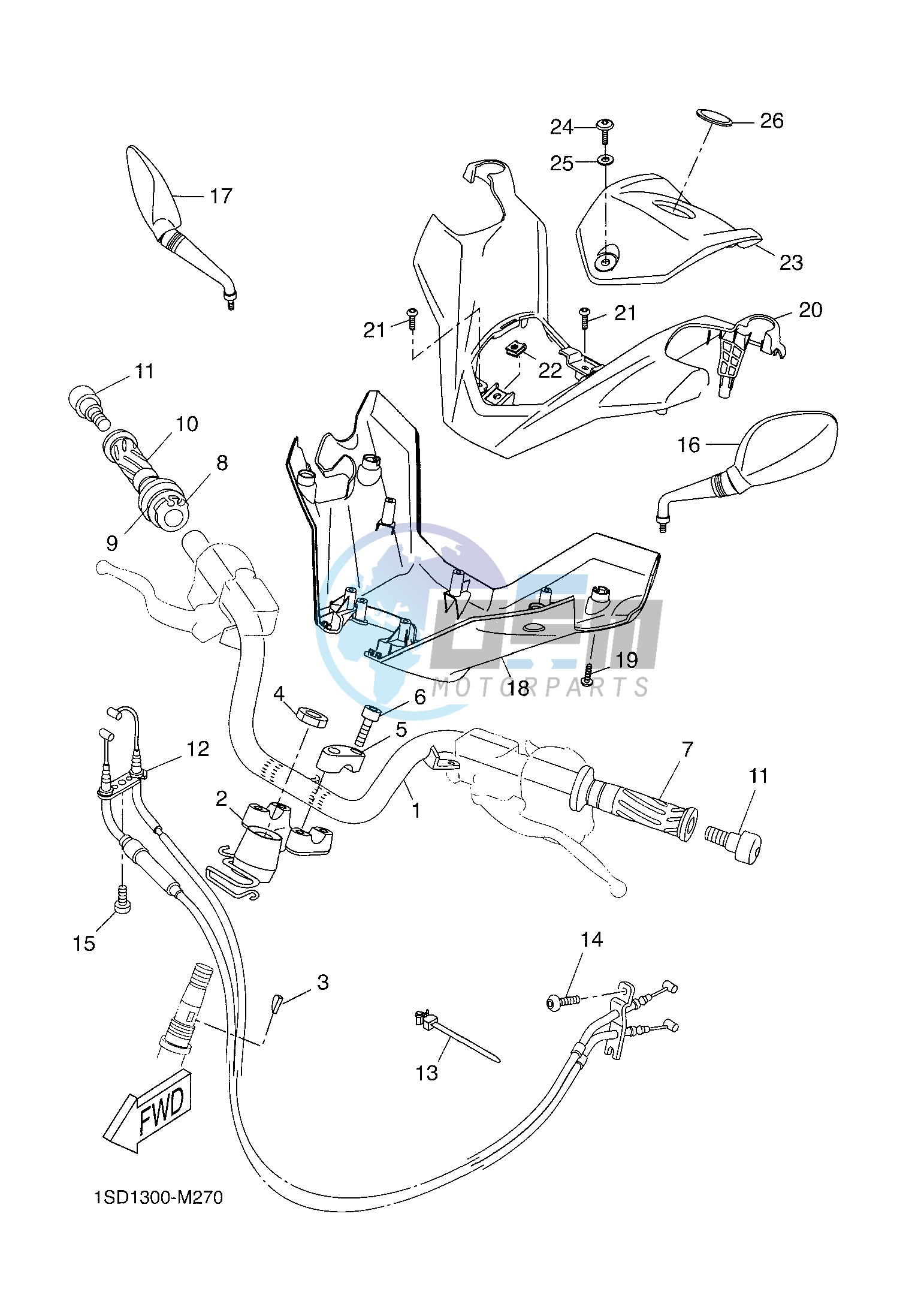 STEERING HANDLE & CABLE