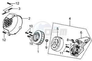 MIO 100 drawing MAGNETO / FLYWHEEL