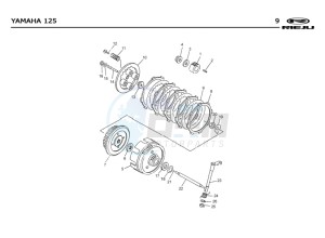 SMX-125-4T-BLUE drawing CLUTCH  Yamaha 125 4T EURO2