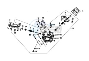 JET 4 50cc (L8) EU EURO4 drawing CYLINDER HEAD KPL.