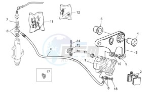 Nevada Classic IE 750 drawing Rear brake caliper