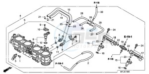 CBR1000RA9 Korea - (KO / ABS MME) drawing THROTTLE BODY