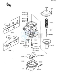 ZN 700 A [LTD SHAFT] (A1-A2) [LTD SHAFT] drawing CARBURETOR PARTS