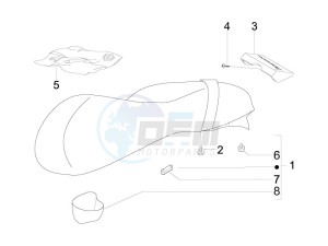 GTS 300 ie Super Sport drawing Saddle - Tool roll