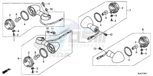 VT750C2SE Shadow - VT750C2S-E UK - (E) drawing WINKER (VT750C2S/ S)