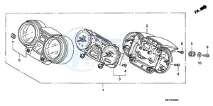 CB1300SA9 UK - (E / ABS BCT MKH MME TWO) drawing METER (CB1300S/CB1300SA)