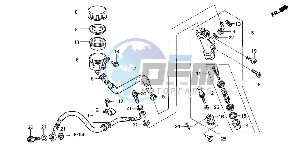 RR. BRAKE MASTER CYLINDER (CB1300/F/F1/S)