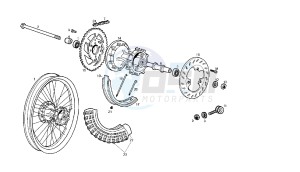 SENDA R X-RACE - 50 CC 2T EU2 drawing REAR WHEEL