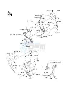 ZR 750 L [Z750 EU] (L7F-L8F) L7F drawing COWLING LOWERS