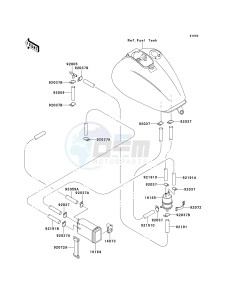 VN 1500 G [VULCAN 1500 NOMAD] (G1-G3) [VULCAN 1500 NOMAD] drawing FUEL EVAPORATIVE SYSTEM