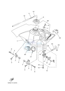 YZ85LW (1SNG 1SNJ 1SPG 1SPJ) drawing FUEL TANK