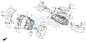 VF750CD drawing CYLINDER HEAD COVER