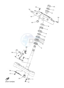 XVS1300CU XVS1300 CUSTOM XVS1300 CUSTOM (2SSA) drawing STEERING