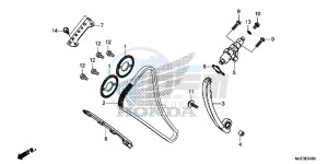 CBR650FAE CBR650FAE 2ED - (2ED) drawing CAM CHAIN/ TENSIONER