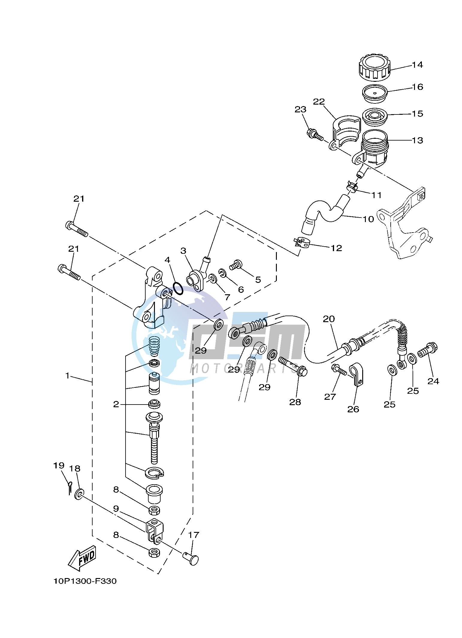 REAR MASTER CYLINDER