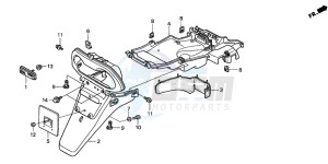 SFX50S drawing REAR FENDER