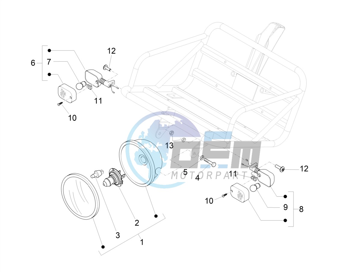 Front headlamps - Turn signal lamps