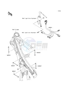 KX 450 D (KX450F) (F8F) D8F drawing CHASSIS ELECTRICAL EQUIPMENT